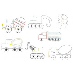 Stickdatei - Baustelle Appli